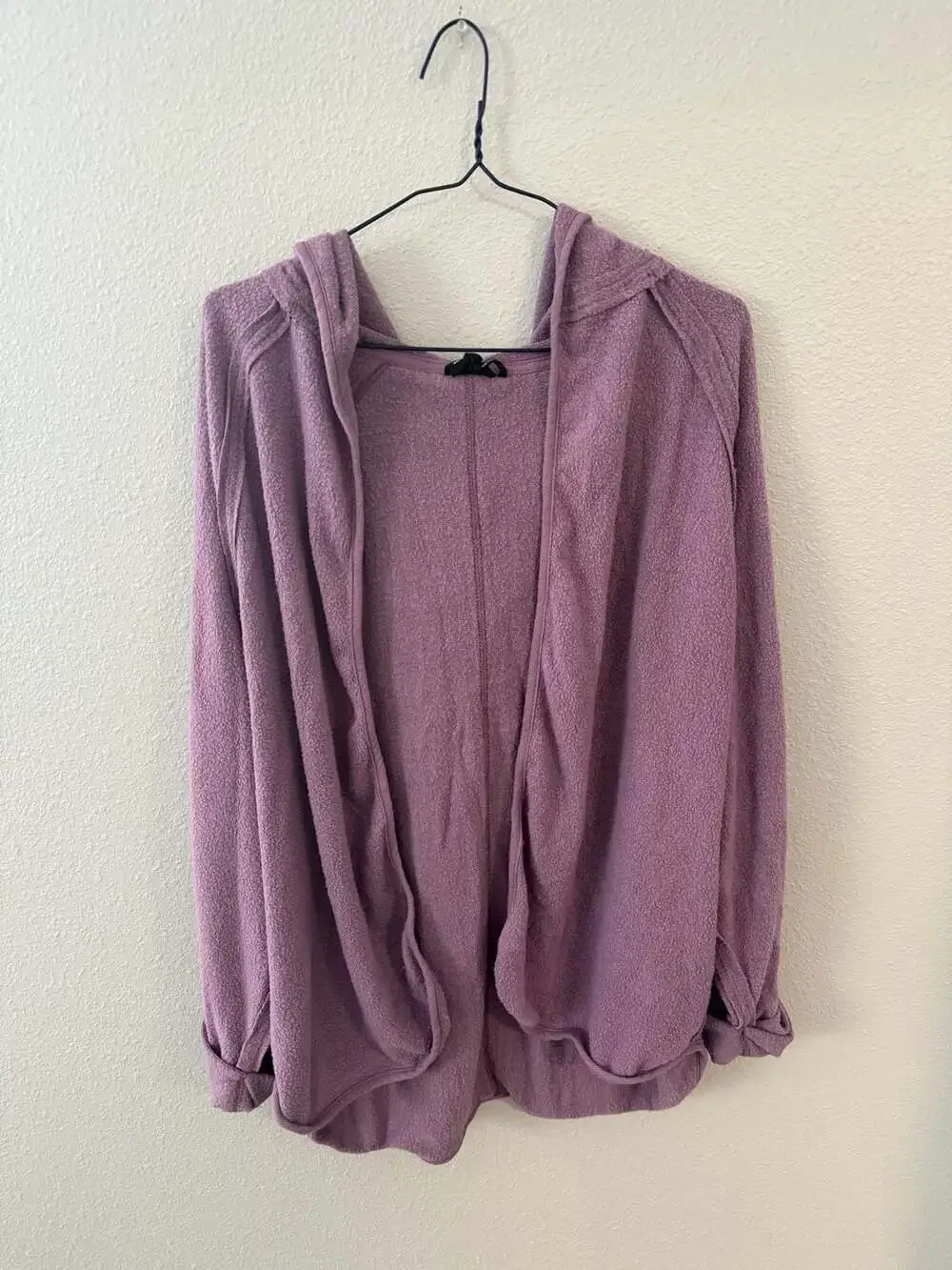 Out From Under Urban Outfitters Purple Hooded Cardigan Size Small